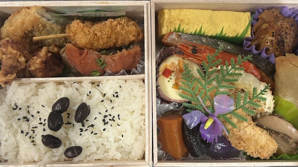 法要用に納品した特注の2段の折詰です